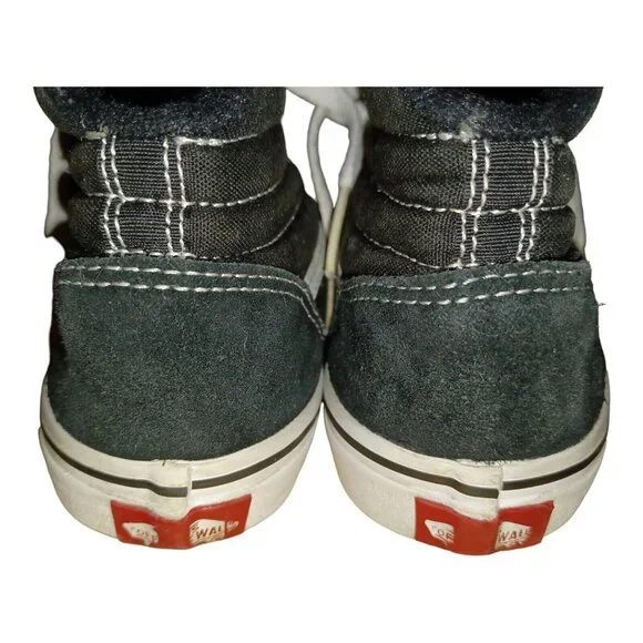 Vans Sk8 Hi Shoe Youth Sz 3 Black & White 500714 Off The Wall Sneaker High Top - Picture 8 of 8